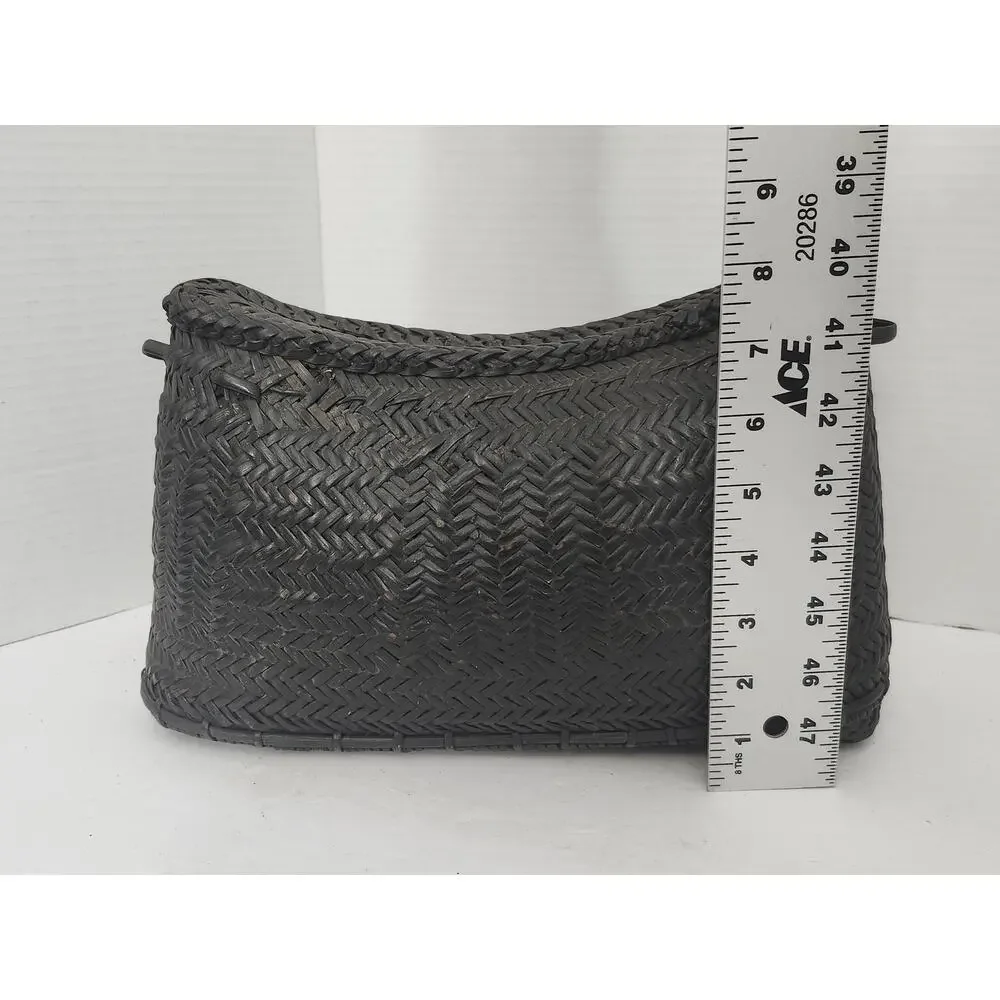 Vintage 1960s Woven Bamboo Koppit Tupil Purse Philippines Basket Bag